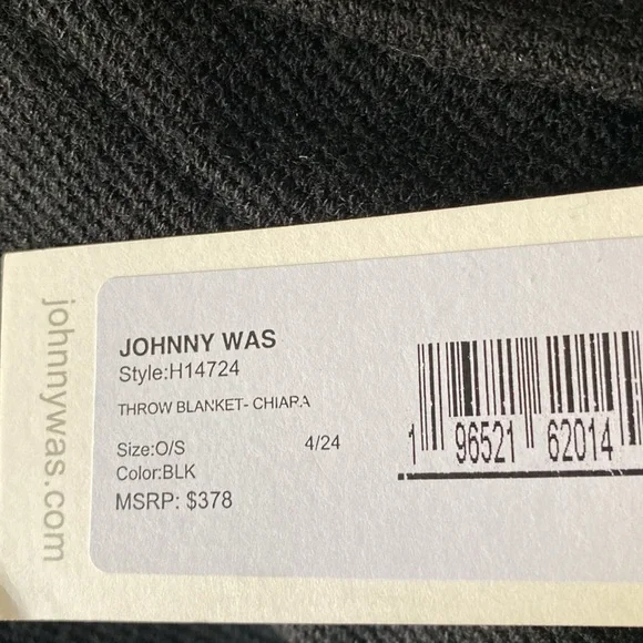 Johnny Was Throw Blanket NWT - Picture 4 of 4